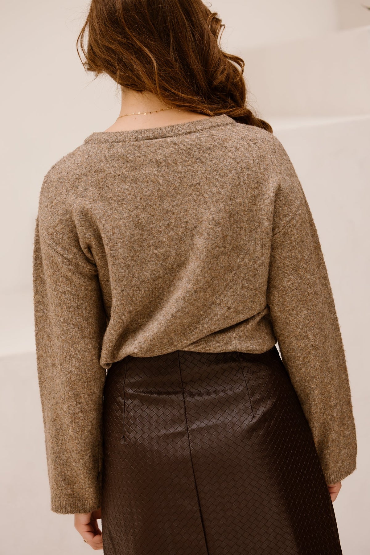FQDebbie pullover Desert taupe melange - Bij Keesje - Free/Quent - Trui