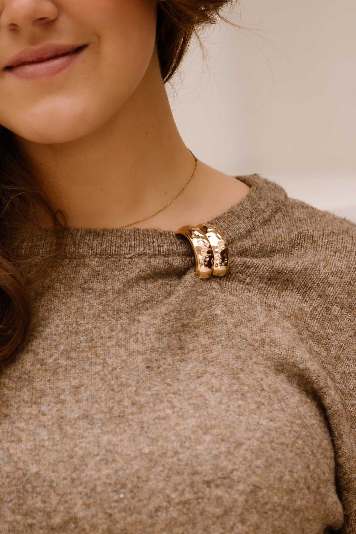 FQDebbie pullover Desert taupe melange - Bij Keesje - Free/Quent - Trui