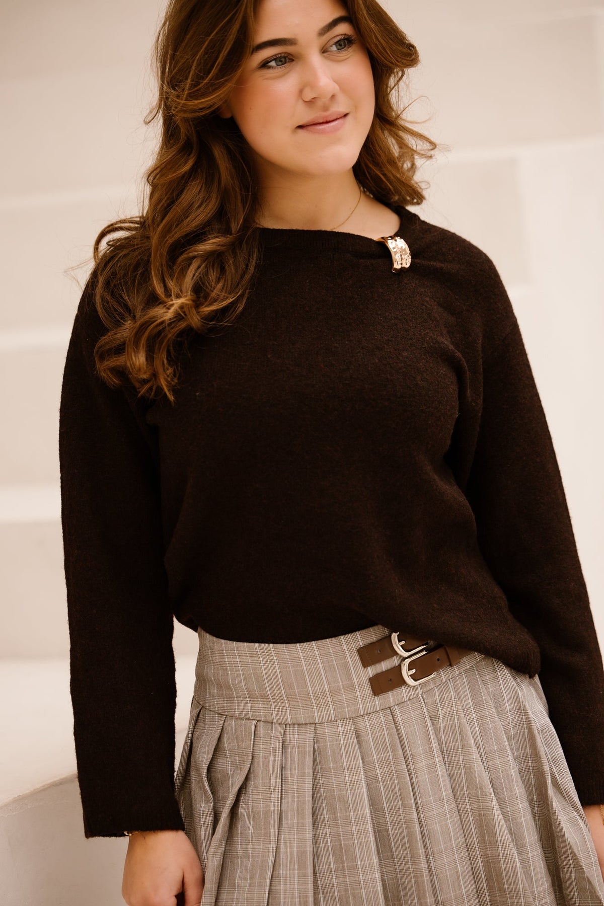 FQDebbie pullover Mole melange - Bij Keesje - Free/Quent - Trui