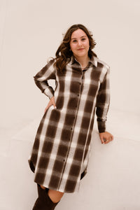 Fqerino-Dress Brown - Bij Keesje - Free/Quent - Jurk