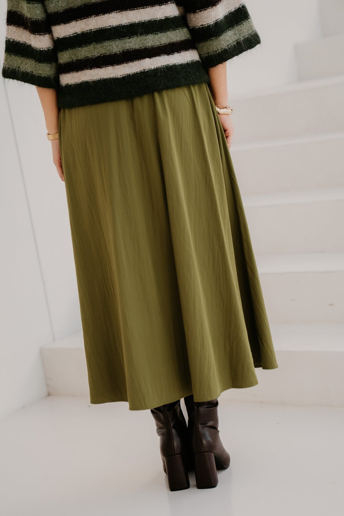 FQESFenny skirt calliste green - Bij Keesje - Free/Quent - Rok