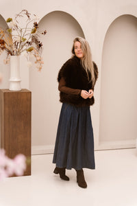FQFine gilet brown - Bij Keesje - Free/Quent - Gilet