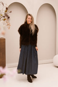 FQFine gilet brown - Bij Keesje - Free/Quent - Gilet