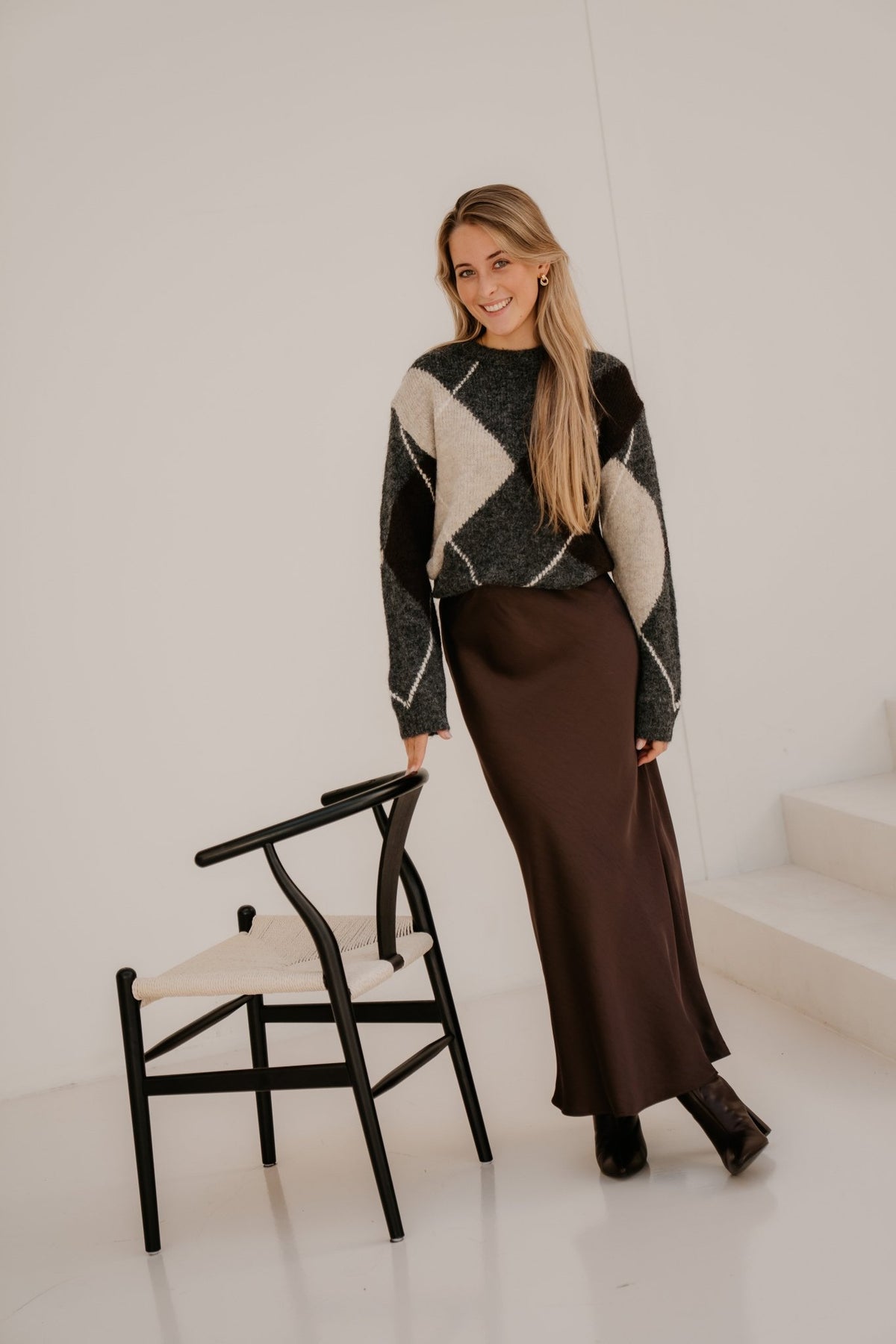 Fqgrslulu-Pullover Dark Grey - Bij Keesje - Free/Quent - Trui