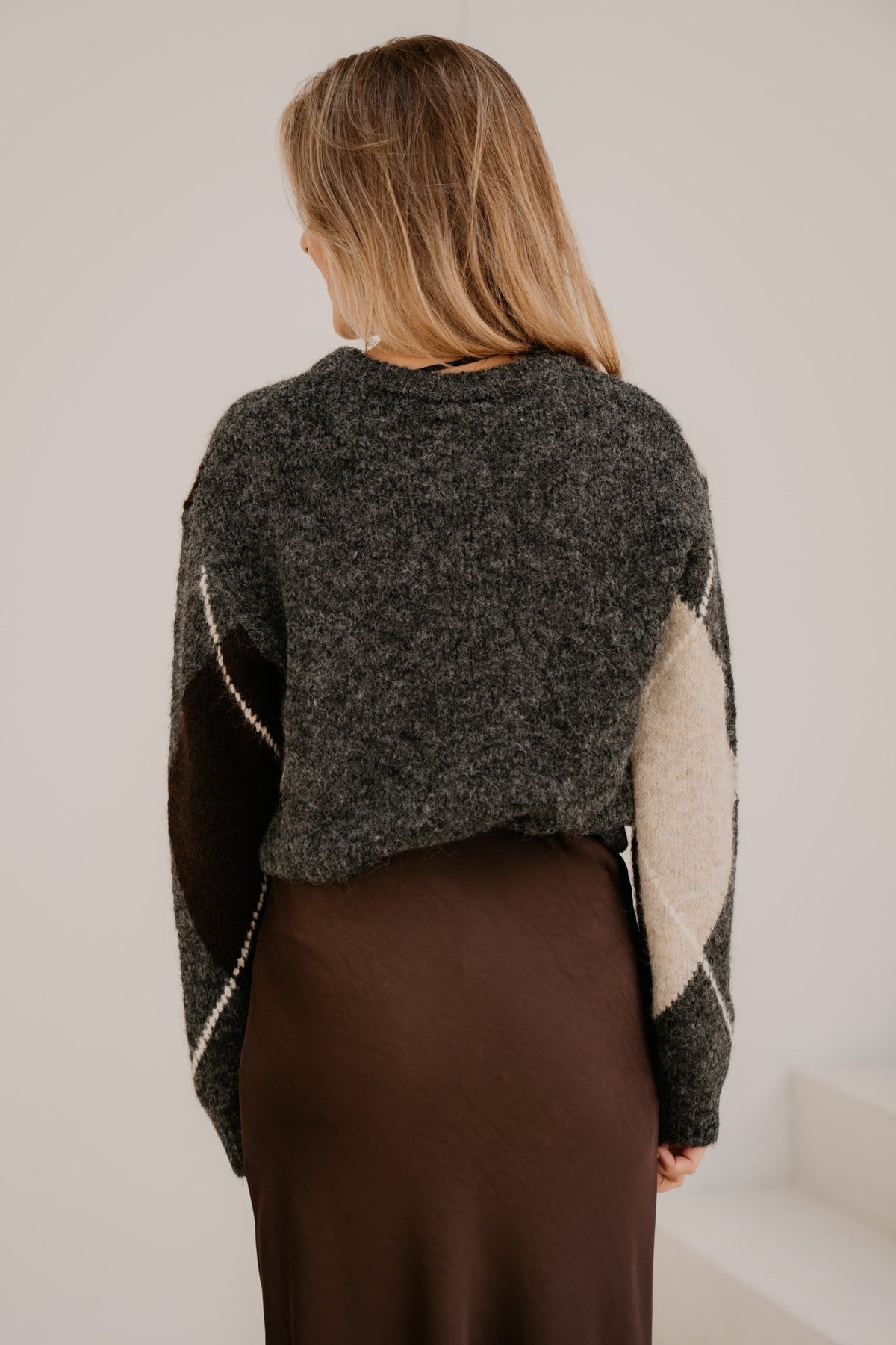 Fqgrslulu-Pullover Dark Grey - Bij Keesje - Free/Quent - Trui