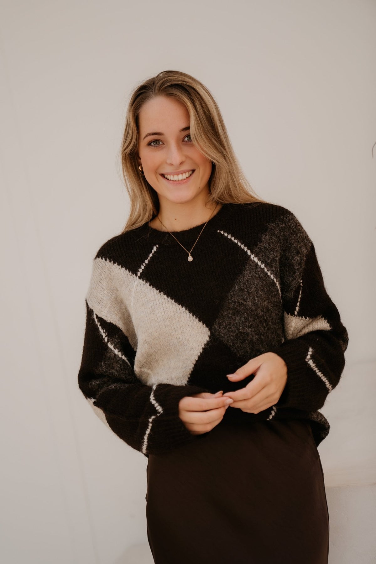 Fqgrslulu-Pullover Mole Mel - Bij Keesje - Free/Quent - Trui