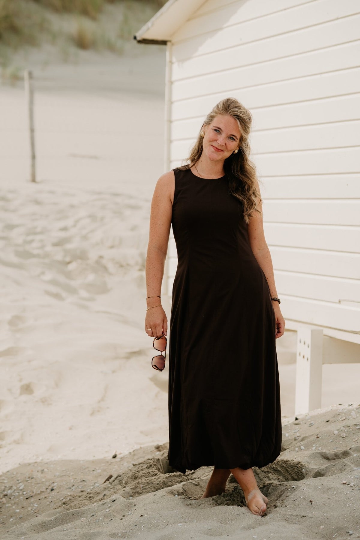 Fqhamy Dress Dark Brown - Bij Keesje - Free/Quent - Jurk