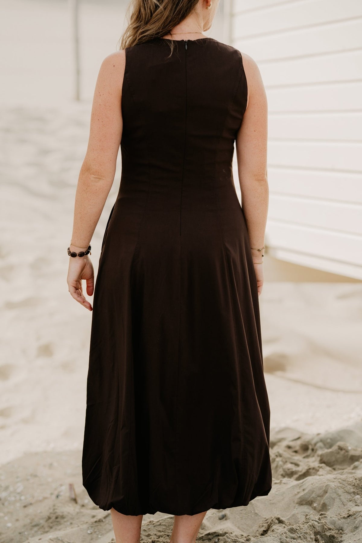 Fqhamy Dress Dark Brown - Bij Keesje - Free/Quent - Jurk
