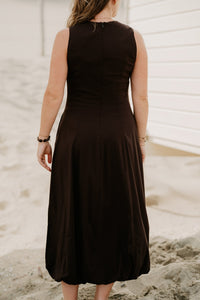 Fqhamy Dress Dark Brown - Bij Keesje - Free/Quent - Jurk