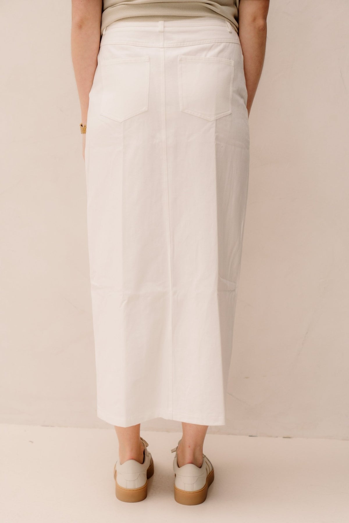 Frankie Denim Skirt Off White - Bij Keesje - Neo Noir - rok