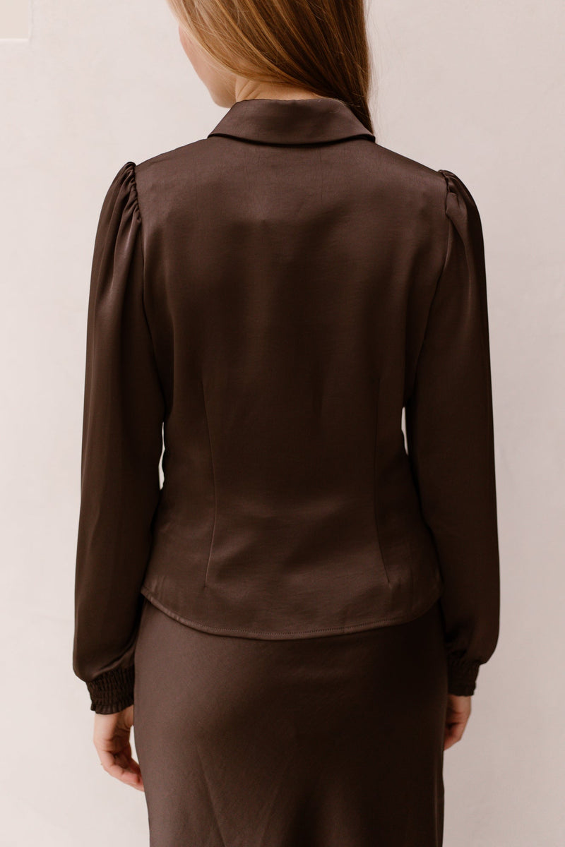 Fransala heavy sateen shirt - Bij Keesje - Neo Noir