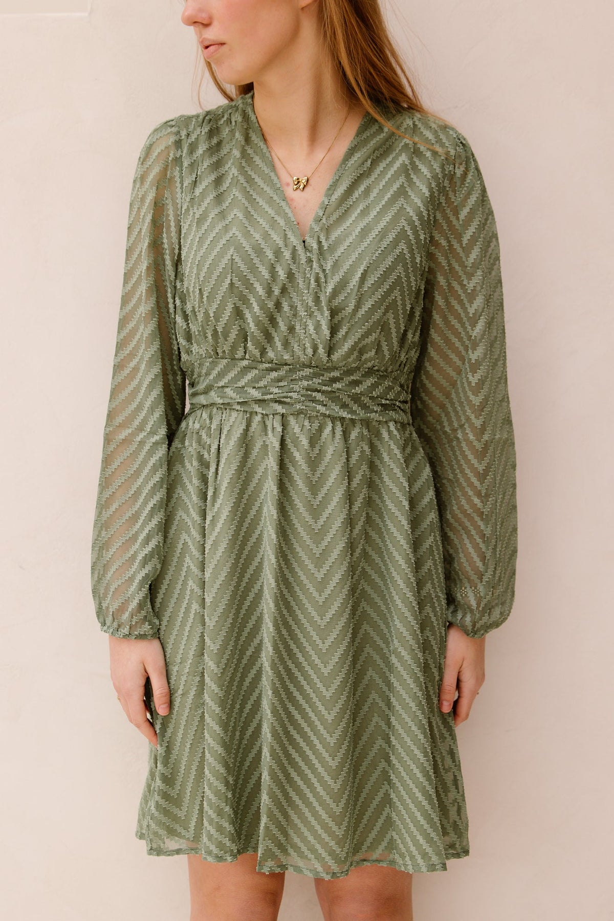 Frederique dress green - Bij Keesje - Bij Keesje - Jurk