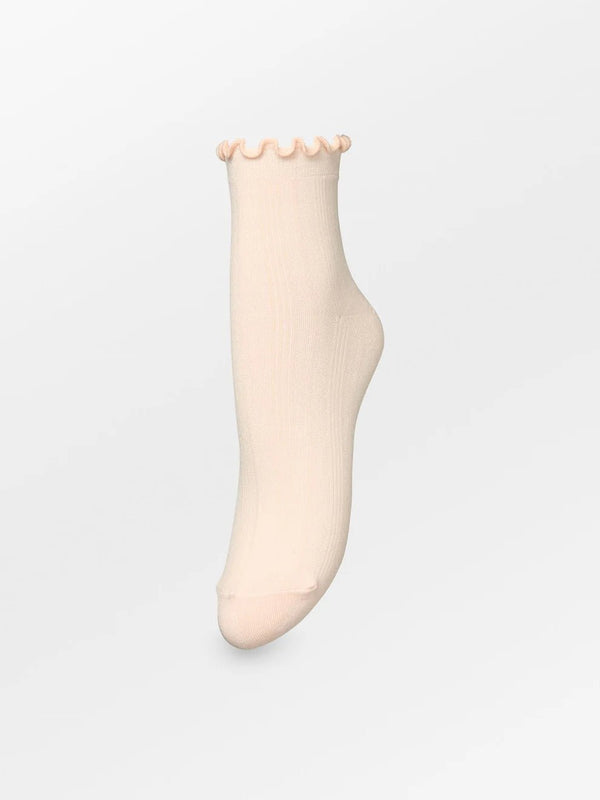 Frilla Short Sock - peach - Bij Keesje - Becksöndergaard - Sokken