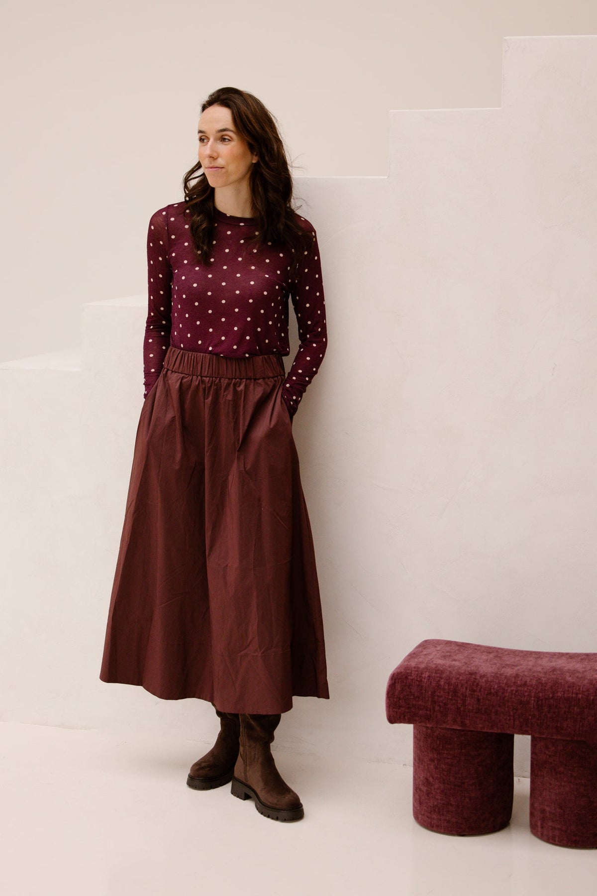 Frouke polkadot top - Bij Keesje - Bij Keesje