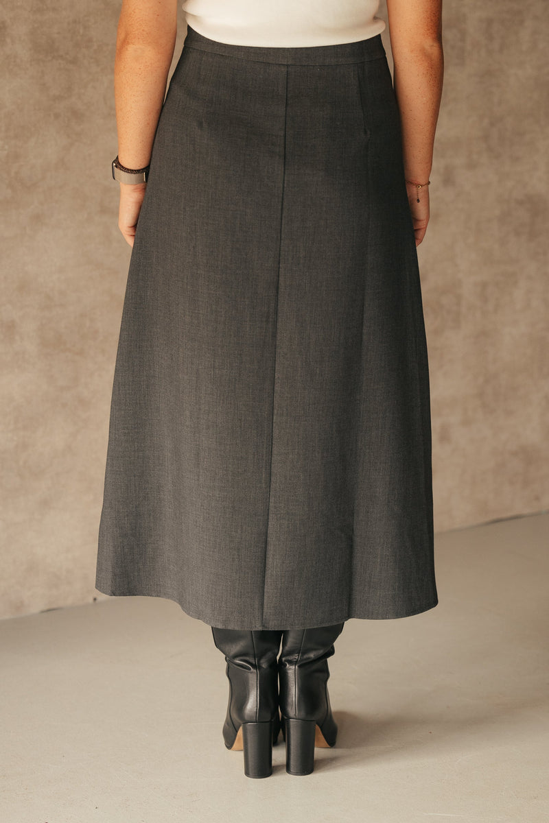 G - maxx elody skirt dark gray - Bij Keesje