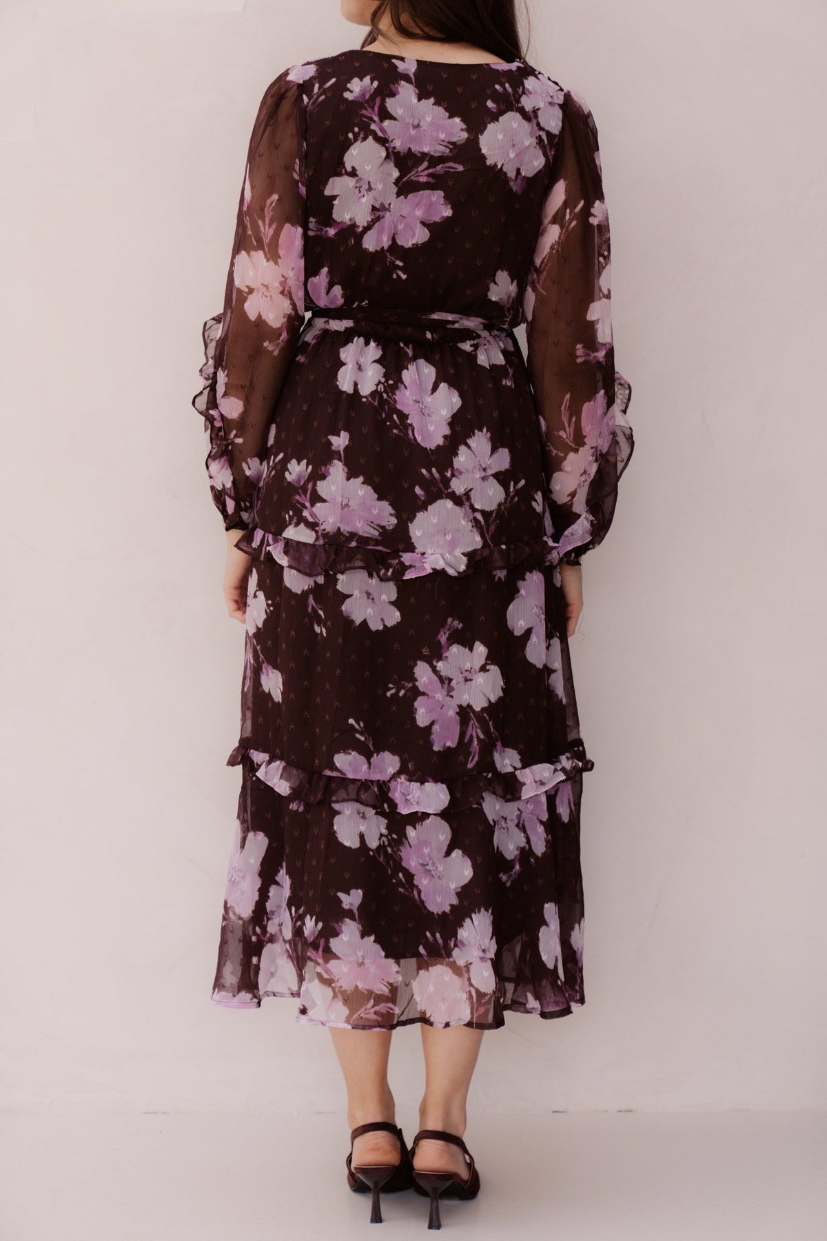 Gaby Jurk Brown/Purple - Bij Keesje - Bij Keesje - Jurk