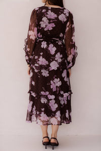 Gaby Jurk Brown/Purple - Bij Keesje - Bij Keesje - Jurk