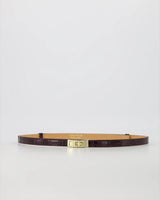Garcia riem croco bordeaux