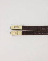 Garcia riem croco donkerbruin