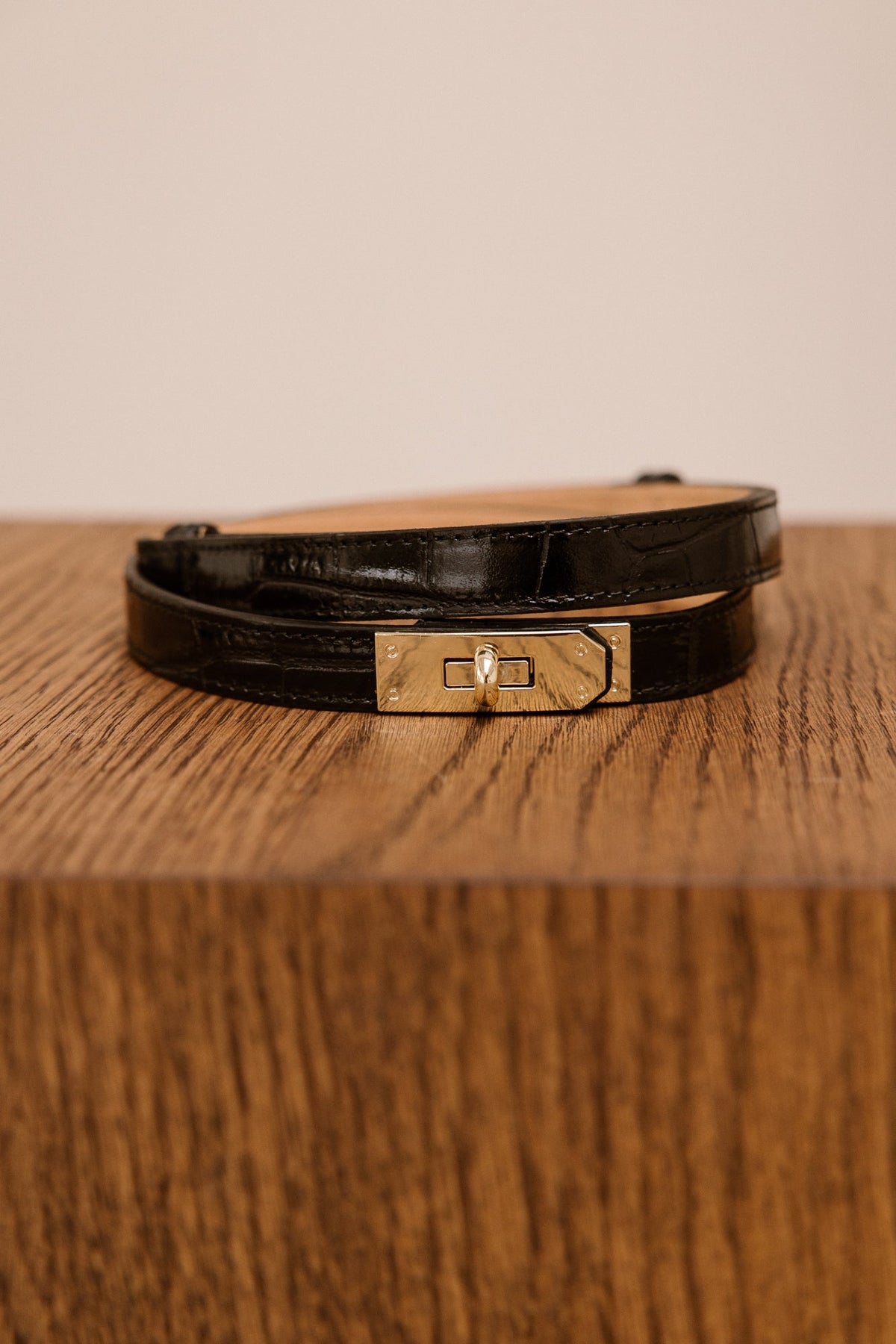 Garcia riem croco zwart - Bij Keesje - Bij Keesje