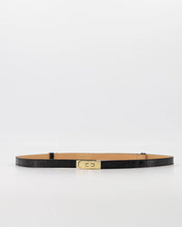 Garcia riem croco zwart - Bij Keesje - Bij Keesje