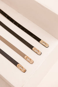 Garcia riem croco zwart - Bij Keesje - Bij Keesje