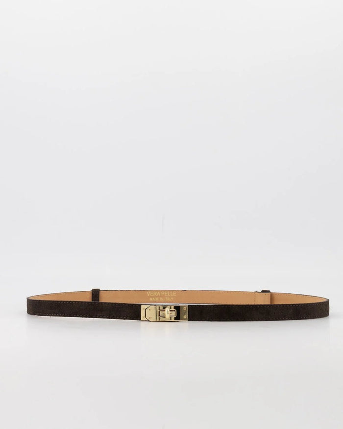 Garcia riem suede donkerbruin - Bij Keesje - Bij Keesje