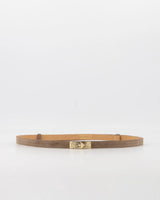 Garcia riem suede taupe