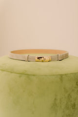 Garcia-Gürtel aus Wildleder, taupe