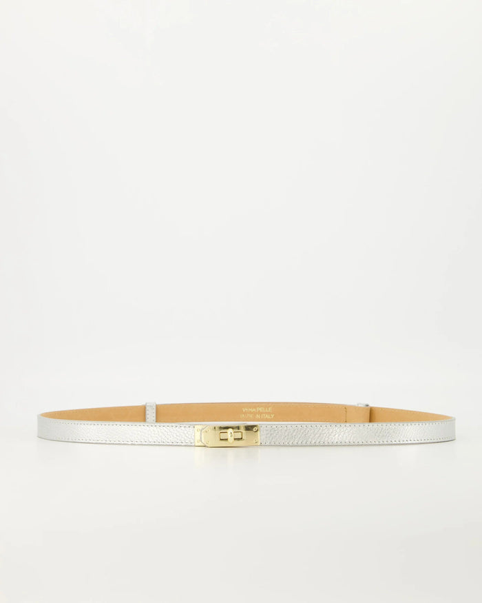 Garcia riem zilver (gouden sluiting) - Bij Keesje - Bij Keesje