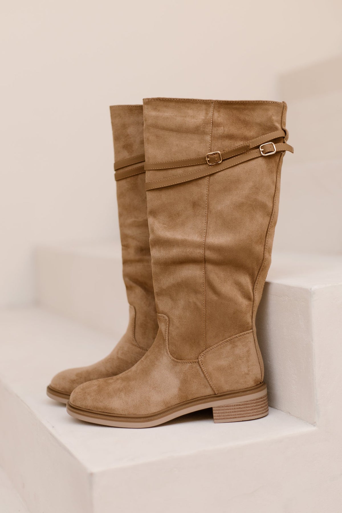 Gary Strap Boots Khaki - Bij Keesje - Bij Keesje - Schoenen