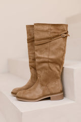 Gary Strap Boots Khaki - Bij Keesje - Bij Keesje - Schoenen