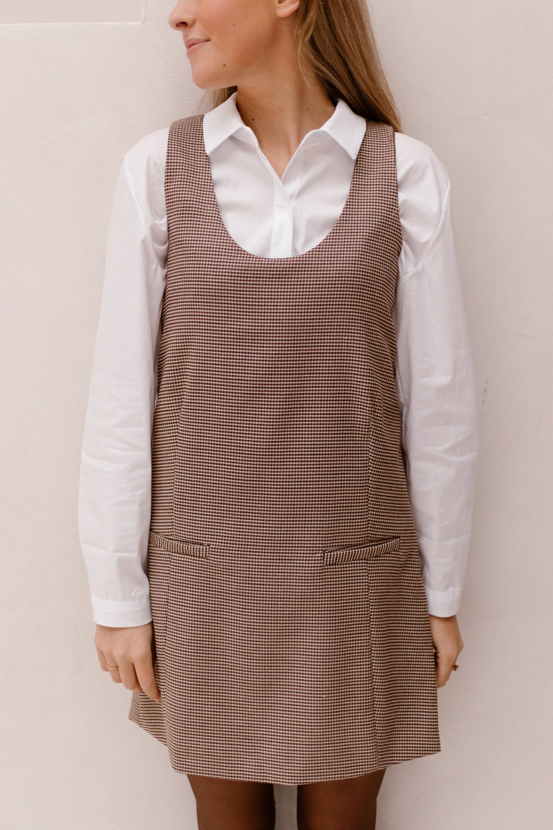 Geerke spencer dress ruit - Bij Keesje - Bij Keesje