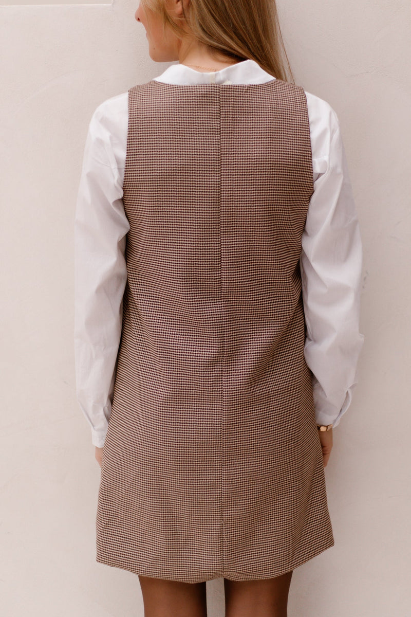 Geerke spencer dress ruit - Bij Keesje - Bij Keesje