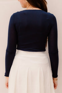 Gera top Marine Blauw - Bij Keesje - Bij Keesje - Top