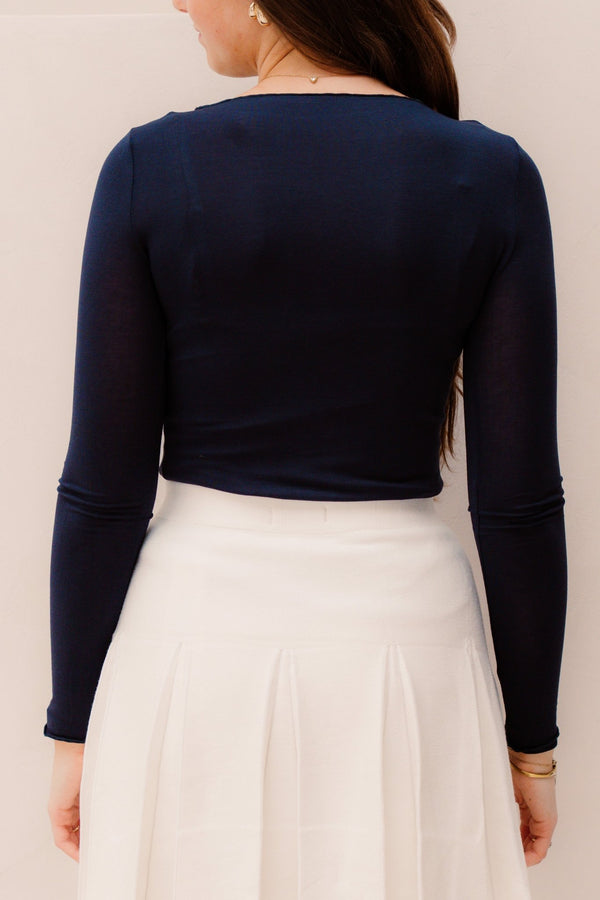 Gera top Marine Blauw - Bij Keesje - Bij Keesje - Top