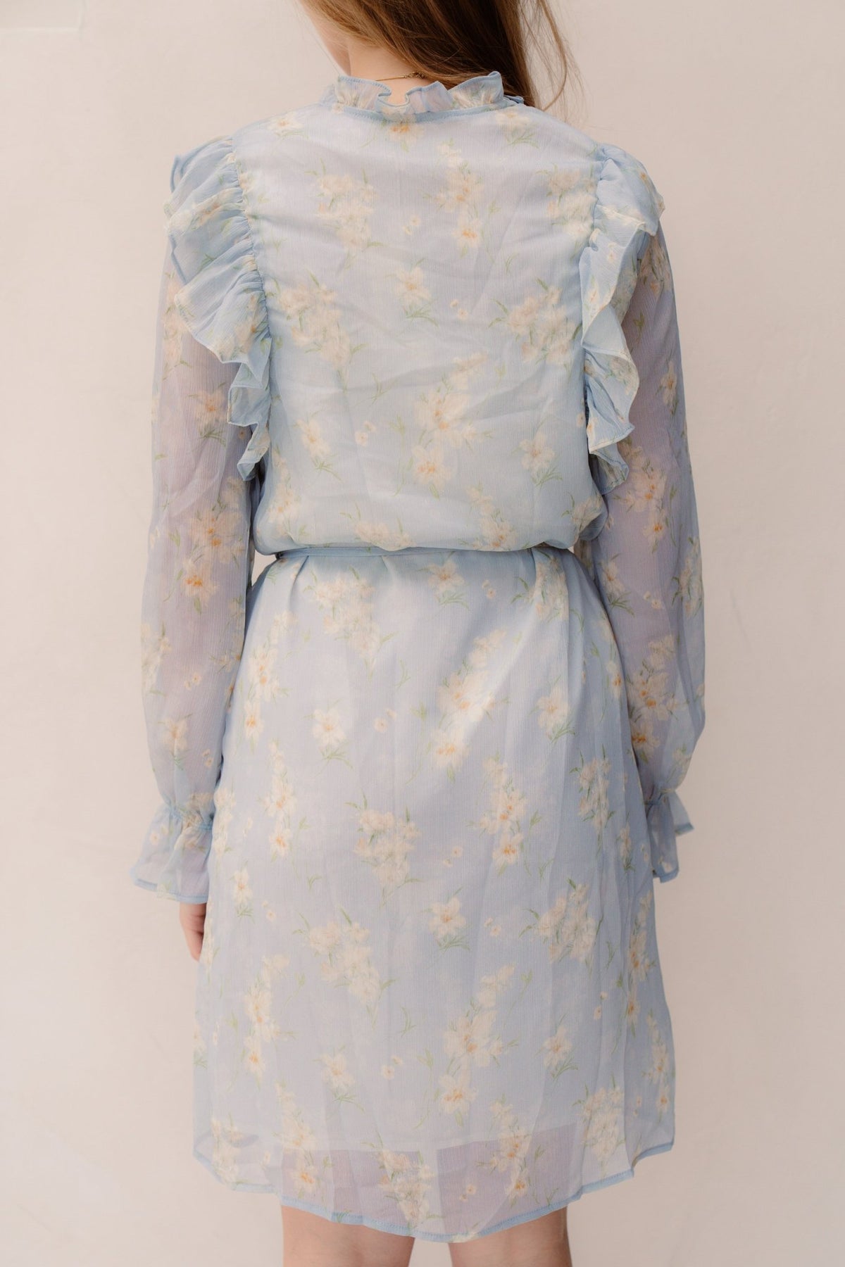 Gerlinde Dress Flower Blue - Bij Keesje - Bij Keesje - Jurk