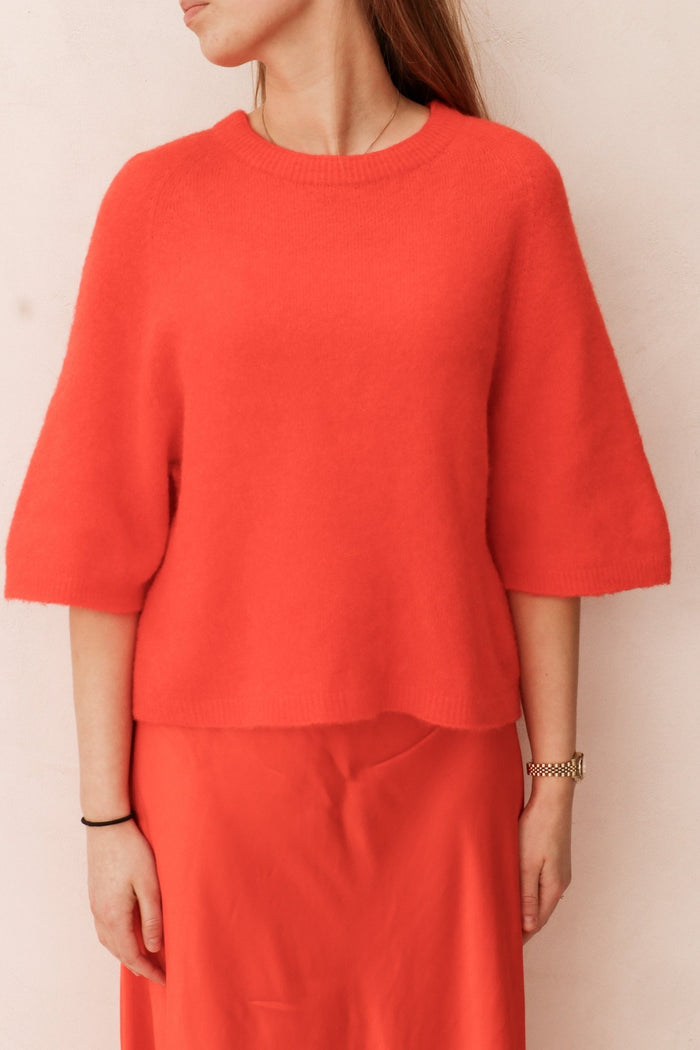 Gigi sweater red - Bij Keesje - Bij Keesje - Trui