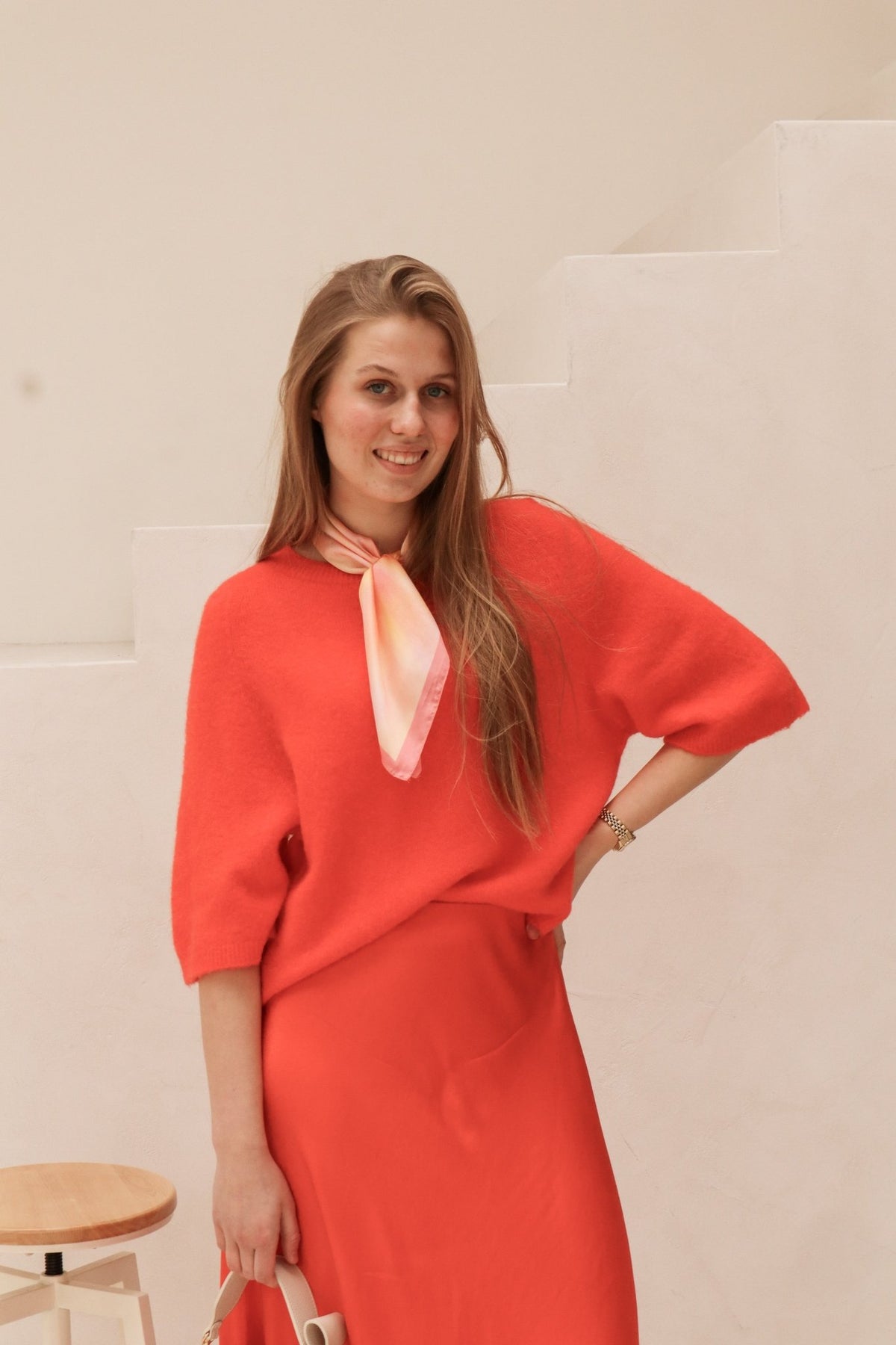 Gigi sweater red - Bij Keesje - Bij Keesje - Trui