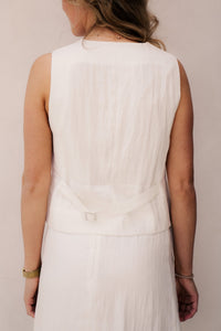 Gilet Crushed Off White 10232 - Bij Keesje - Esqualo - Gilet
