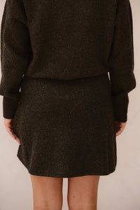 Gisa knit skirt antracit - Bij Keesje - Neo Noir