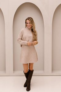 Gisa Knit Skirt Sand Melange - Bij Keesje - Neo Noir - Rok