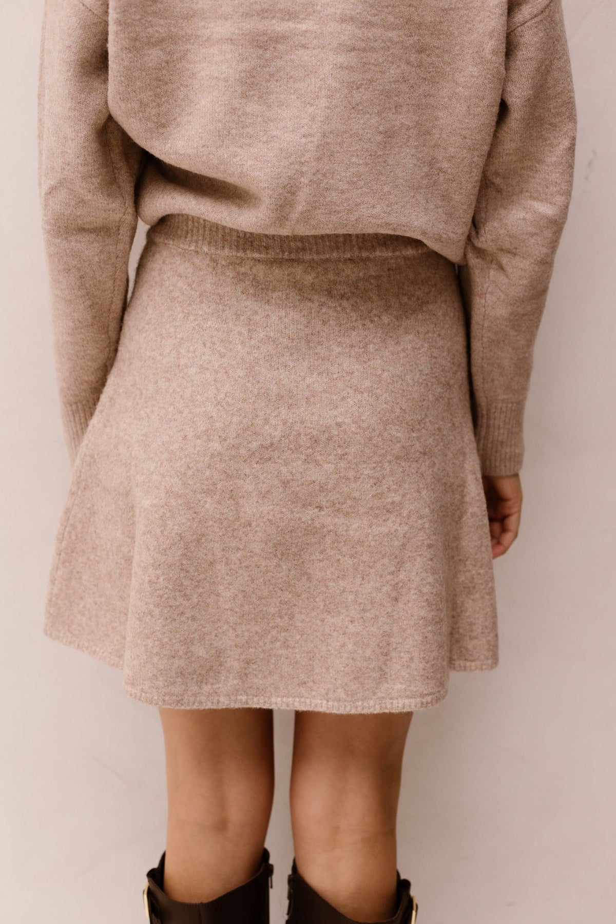 Gisa Knit Skirt Sand Melange - Bij Keesje - Neo Noir - Rok