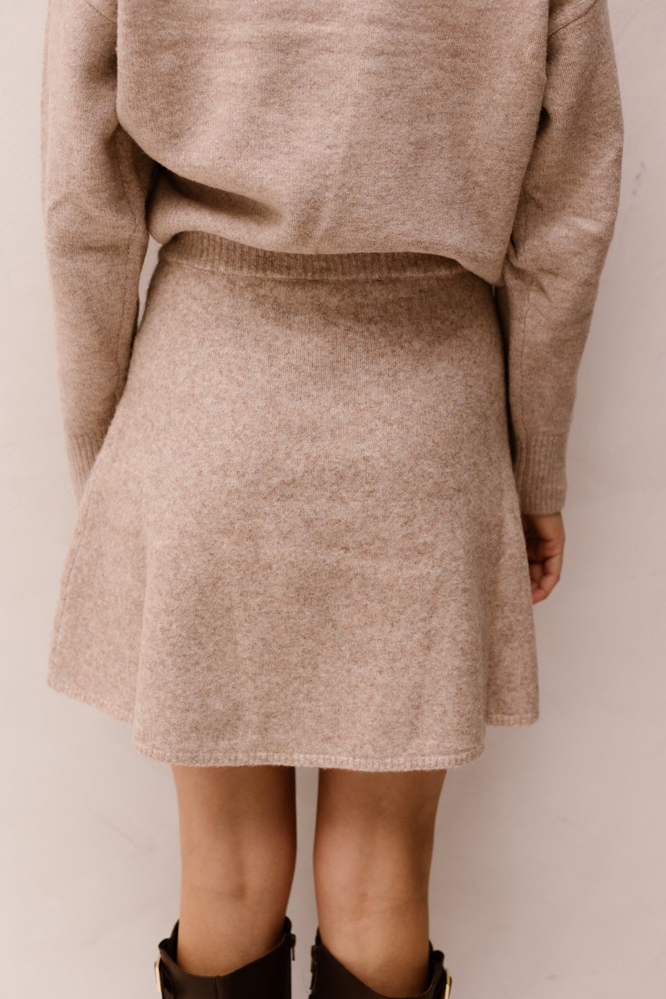 Gisa Knit Skirt Sand Melange - Bij Keesje - Neo Noir - Rok