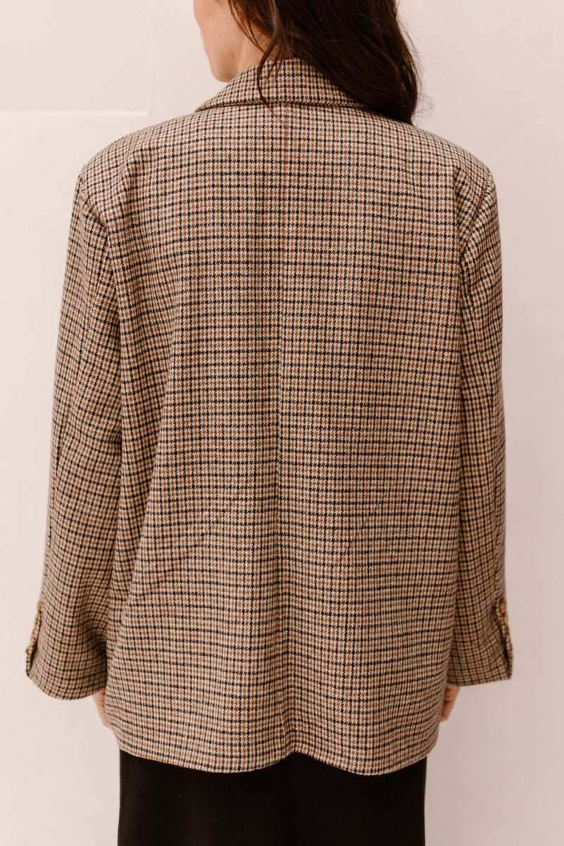 Gisella ruit blazer - Bij Keesje - Bij Keesje