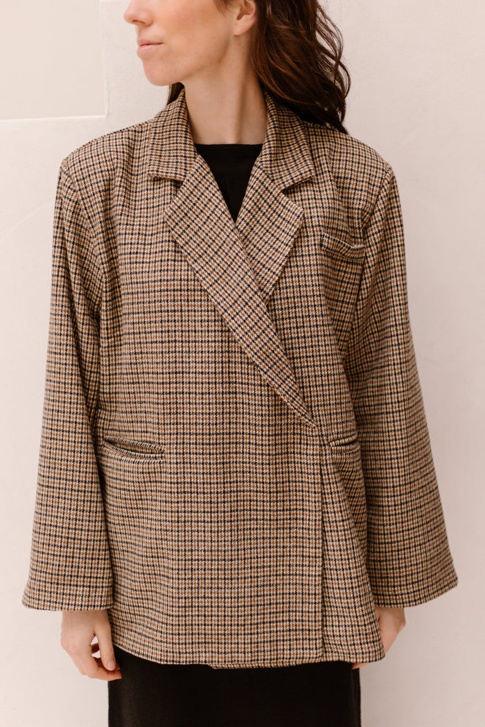 Gisella ruit blazer - Bij Keesje - Bij Keesje