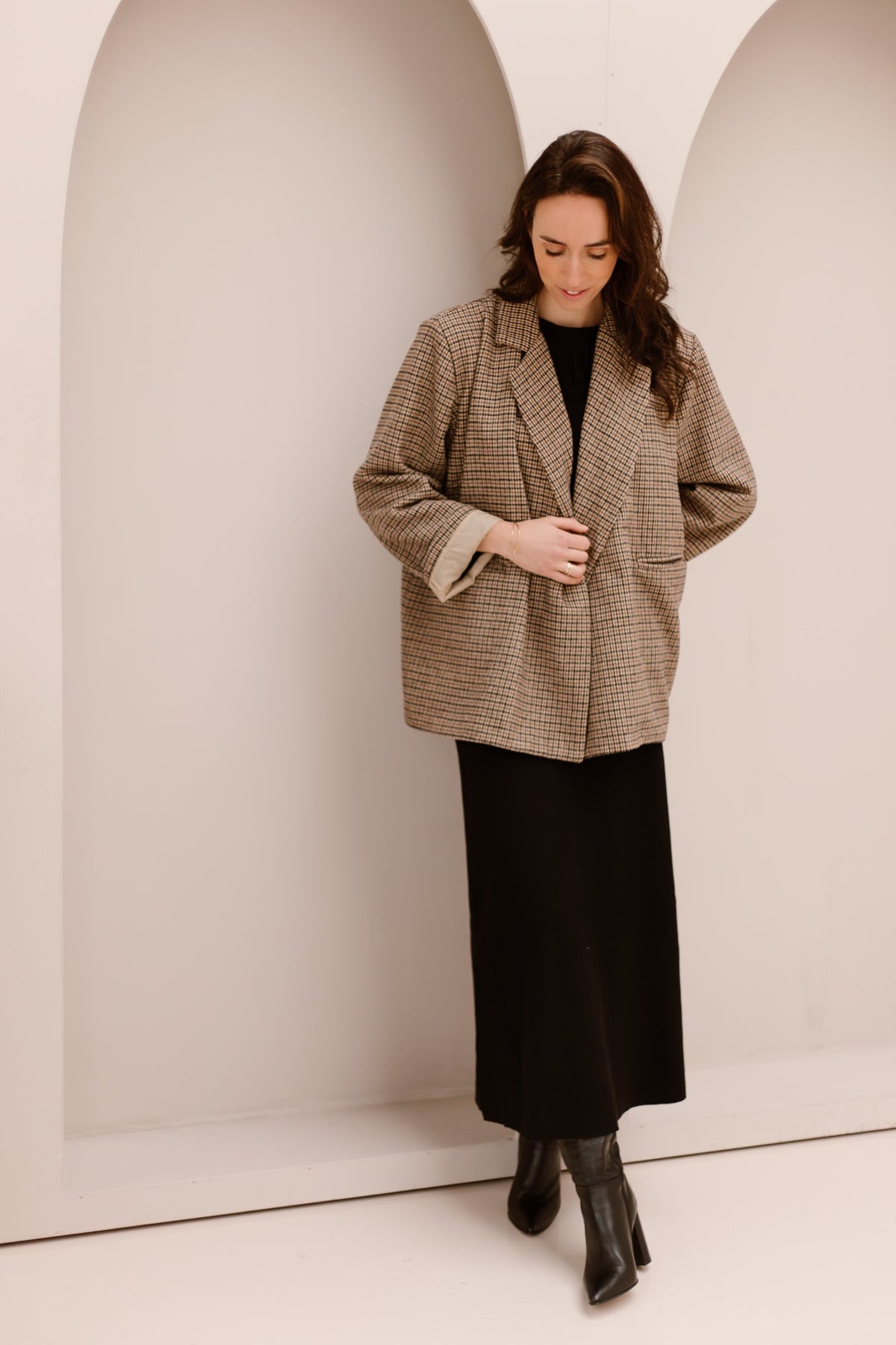 Gisella ruit blazer - Bij Keesje - Bij Keesje