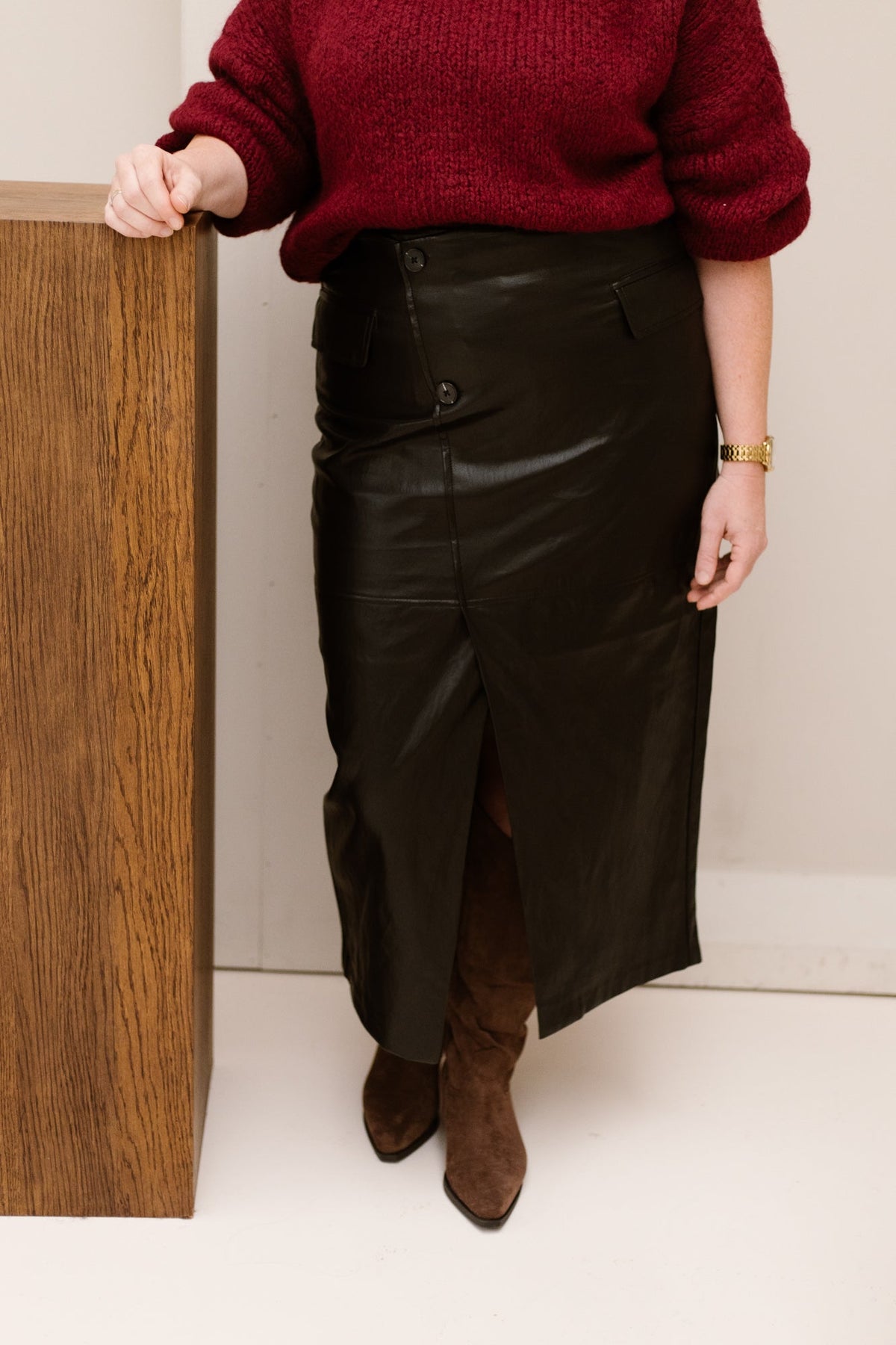 GittCC asym floor skirt black - Bij Keesje - Co'couture - Rok