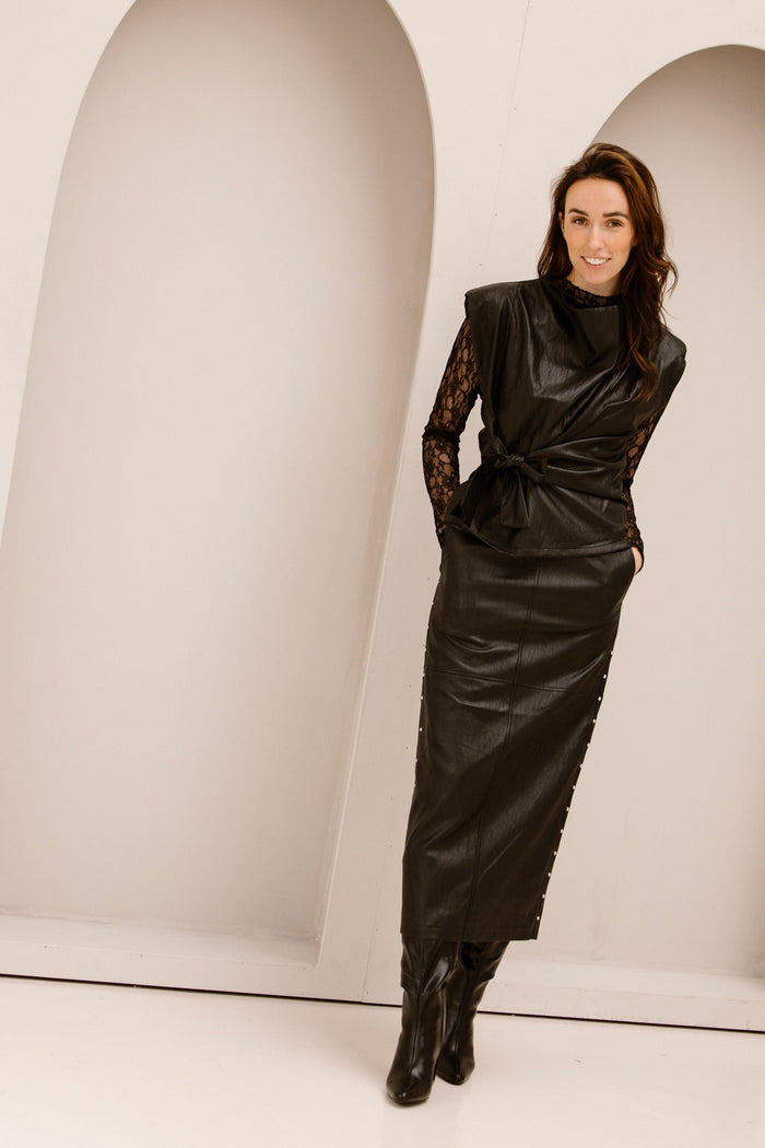 GittCC Stud Skirt black - Bij Keesje - Bij Keesje