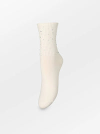 Glimsy Cotta Sock - birch white - Bij Keesje - Becksöndergaard - Sokken